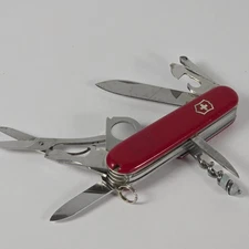 Victorinox Officier Suisse Swiss Army Knife Multi Tool--With Leather Carry Case
