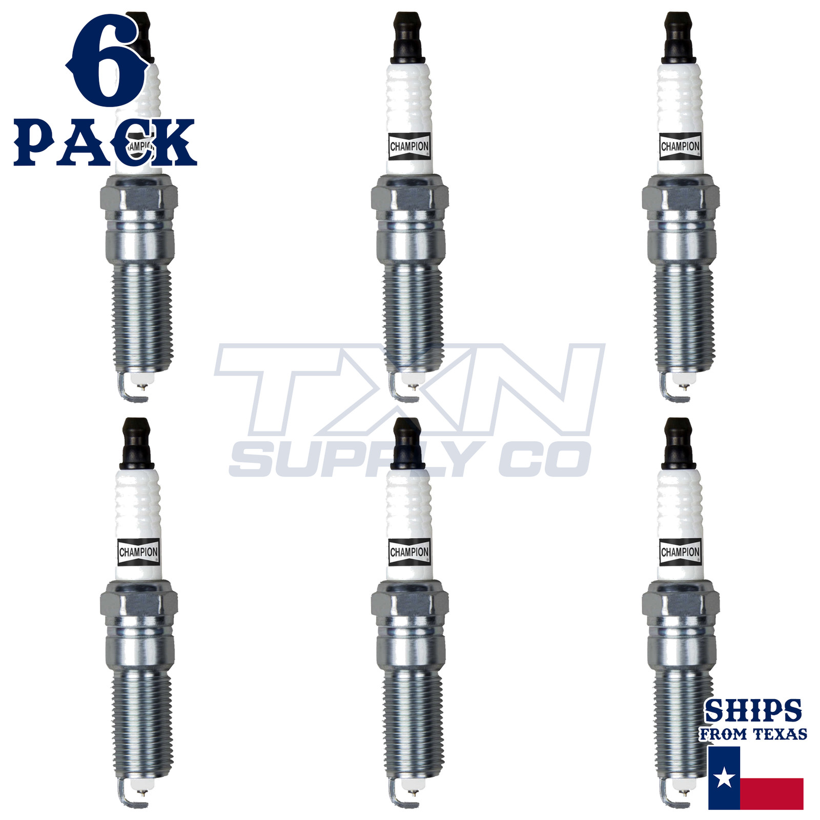 Champion 7570 Double Platinum Spark Plugs RE14PMPB - 6 Pack