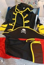 Boys Pirate Child Costume Sz XL 8-10 NEW Sealed