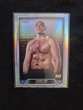 2024 Topps Chrome Boxing Tyson Fury silver Refractor Card 