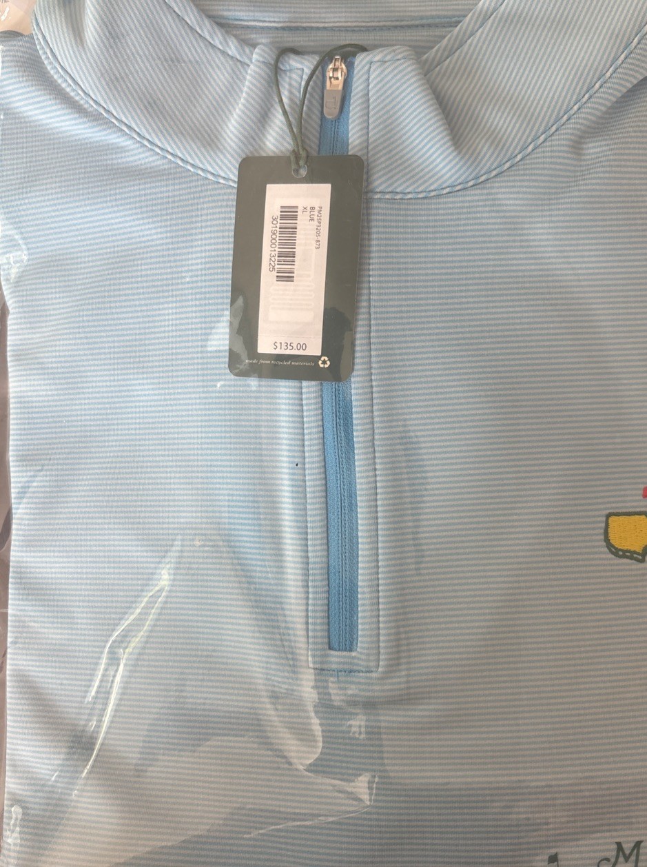 Masters Peter Millar Blue Quarter Zip