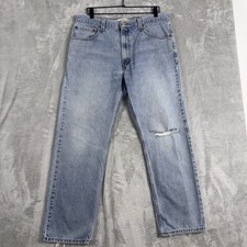 Vintage Levis 505 Jeans Mens 36x30 Blue Regular Fit Straight Leg Y2K Faded Denim