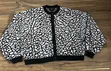 Size XXL Nike Men's Air Jordan Flight Heritage Cardigan GREY Black DV7573-010