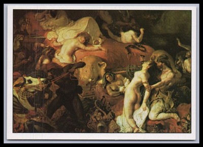 Ansichtskarte Kunst / Eugene Delacroix - Der Tod des Sardanapal