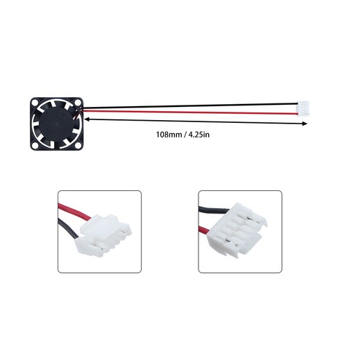 2507 Axial Fan For K2 PLUS 3D Printer 25x25x7mm 5V Cooling Fan New - Afbeelding 5 van 12