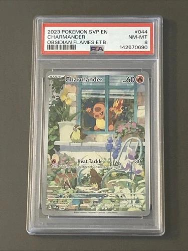 Pokemon TCG: Charmander 044 Sv: Scarlet & Violet Promo Cards Holo PSA 8
