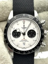 Tudor Black Bay Chronograph White Dial Canvas Strap 79360N Box & Papers 2022