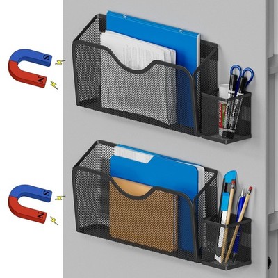 JANE EYRE Magnetic File Holder - 2pcs Hanging Organizer Magazine BLACK 