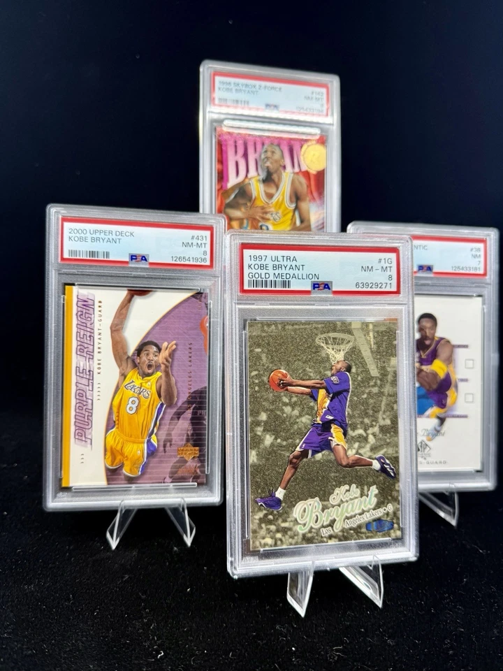 🐐Kobe Bryant 4-Card Graded Lot! Rookie, Inserts, Parallels. Lakers. HOF - Image 2 of 4