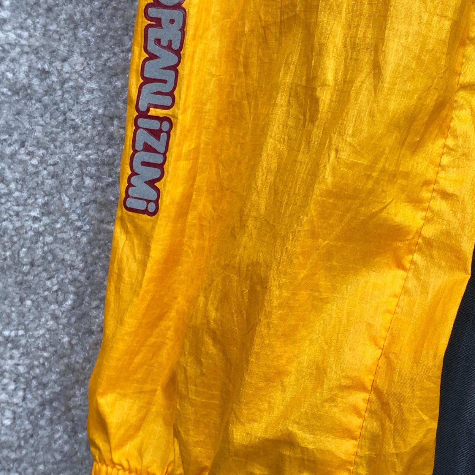 Pearl Izumi Mens Yellow Black Windbreaker Cycling Jacket Size Large