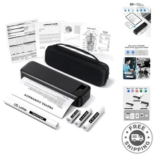 Portable Bluetooth Thermal Printer for On-the-Go Printing - Includes Carry Case