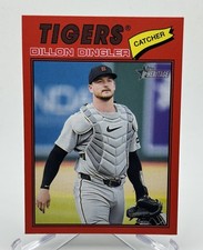 2026 Topps Heritage - Dillon Dingler #73 Red Border, Detroit Tigers