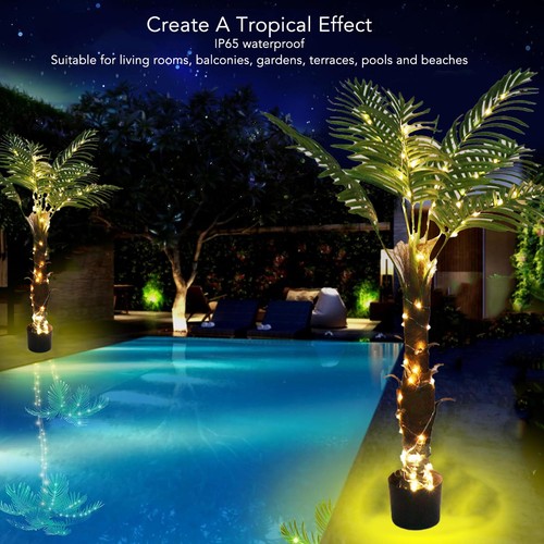 EU Plug 220V Artificial Lighted Palm Tree 100LED Artificial Palm Tree Light CEL - Picture 12 of 12