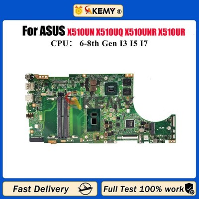 X510UN For ASUS X510UQ X510UA X510UNR X510UF Motherboard I3 I5 I7 7th/8th Gen