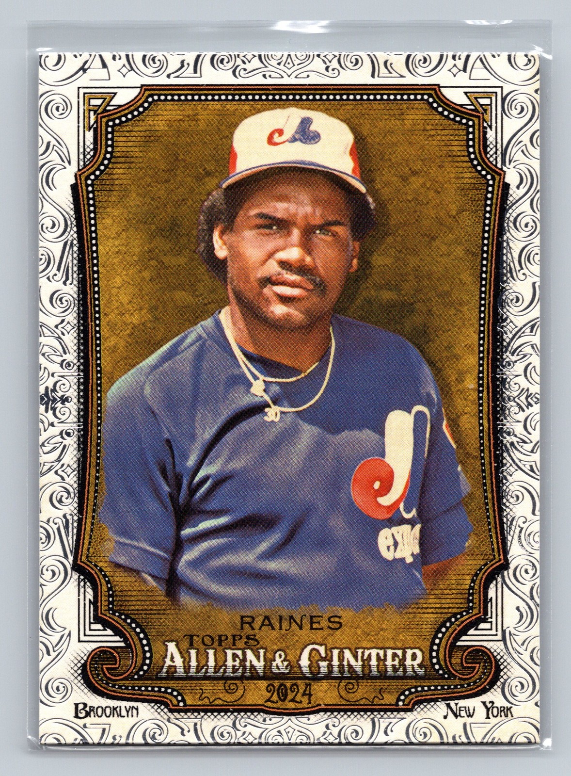 2024 Topps Allen & Ginter #336 Tim Raines Foil Filigree