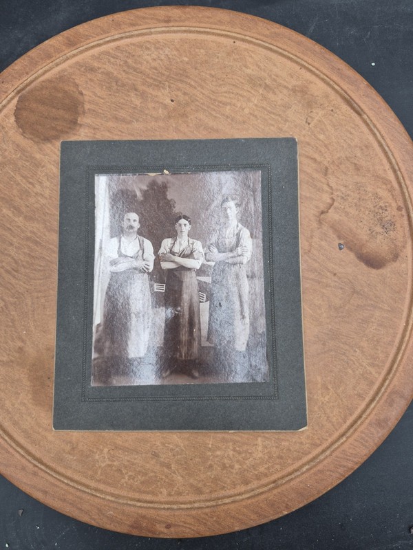 Vintage  Photo 3 Men , J.M HILL  Photographer  Bridgewater  VA