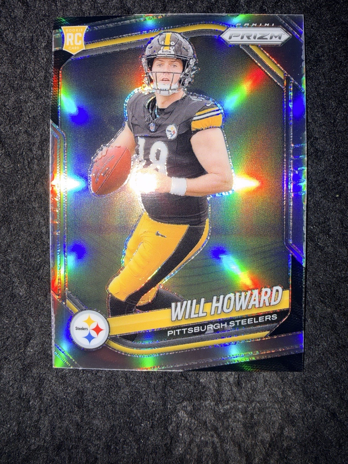 2025 Panini Prizm Will Howard RC Silver Rookie #367 Steelers