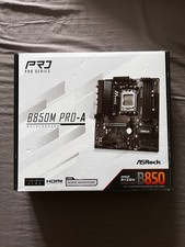 ASRock B850M Pro-A, AMD B850, AM5, DDR5, PCIe 5.0, 3x M.2, 2.5G LAN, USB 3.2 Gen