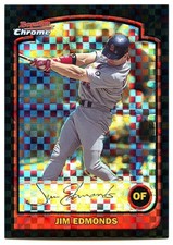 2003 Bowman Chrome Xfractor #108 Jim Edmonds