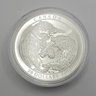 2016 Canada $20 1oz .9999 Silver Proof Coin Round Grizzly Bear: The Battle