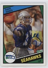 2013 Topps Archives Fan Favorites Auto Dave Krieg #FFA-DK Auto 0b5