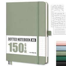 Dotted Journal - 150 GSM Dot Grid Notebook Journal, Thick Acid-Free Pape...