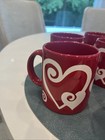 Waechtersbach Mug Set Of 7 Red White Hearts Germany — photo 3