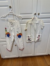 Vintage 1950  s - 70  s Pants  Bolero Jacket - Caribbean Souvenir Set  READ