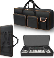 76 Key Keyboard Case,10mm Pearl Cotton Full Padded Electric Piano Keyboard Gi...