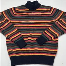 Uniqlo x JW Anderson premium lambswool mock neck sweater 70s cabincore