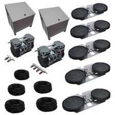 Half Off Ponds APXLRPS5-CAB 6.7 CFM System, 2 Cabinets, Fans, (5) 10" EPDM Discs