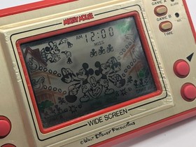 Nintendo Game & Watch Mickey Mouse Wide Screen Red Tested Japan
