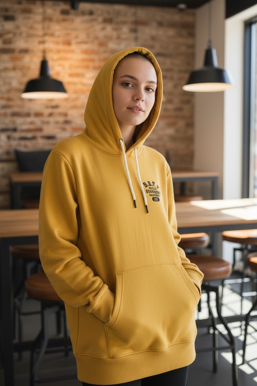 Superdry Japan Gold Long Hoodie Pullover Track And Field Women's Sz 4 (small) image 2