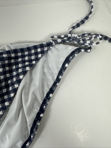 2 J CREW Bikini Bottoms NEW With Tags Womens Swim Size XXL Checkered Blue - Picture 12 of 14