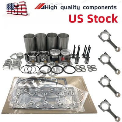 for Kubota V1505 V1505BH V1505-E2 V1505D V1505T Engine Overhaul Rebuild Kit Rod