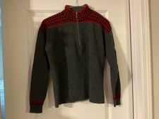 Woolrich Charcoal Sweater Womens Lams Wool Large