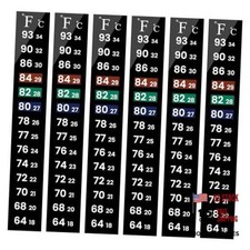 6 PCS Aquarium Thermometer Strips - Fish Tank Thermometer 5.13" x 0.71"