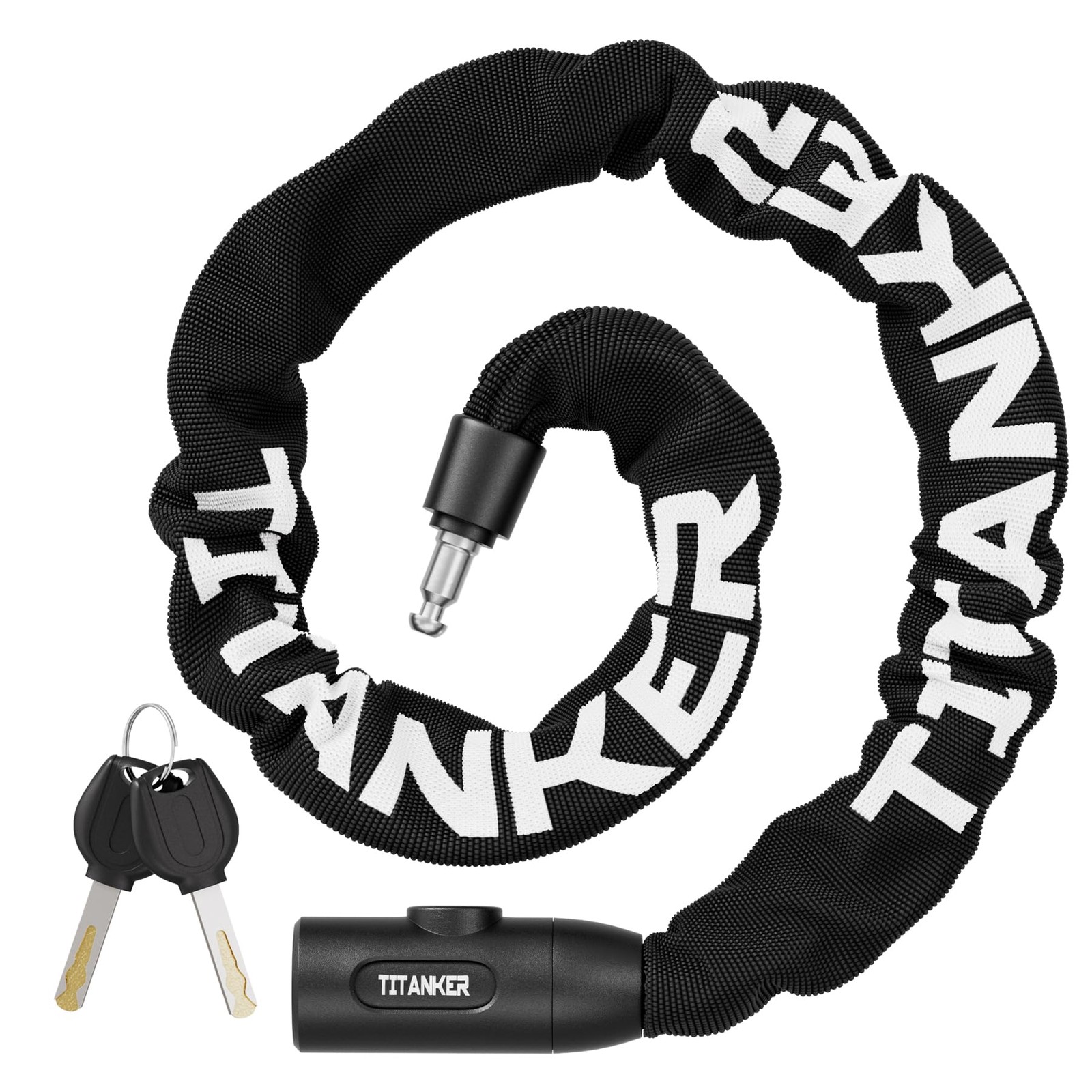 Titanker Heavy Duty Bike Lock, High Security, AntiTheft for Motorcycle, Gate