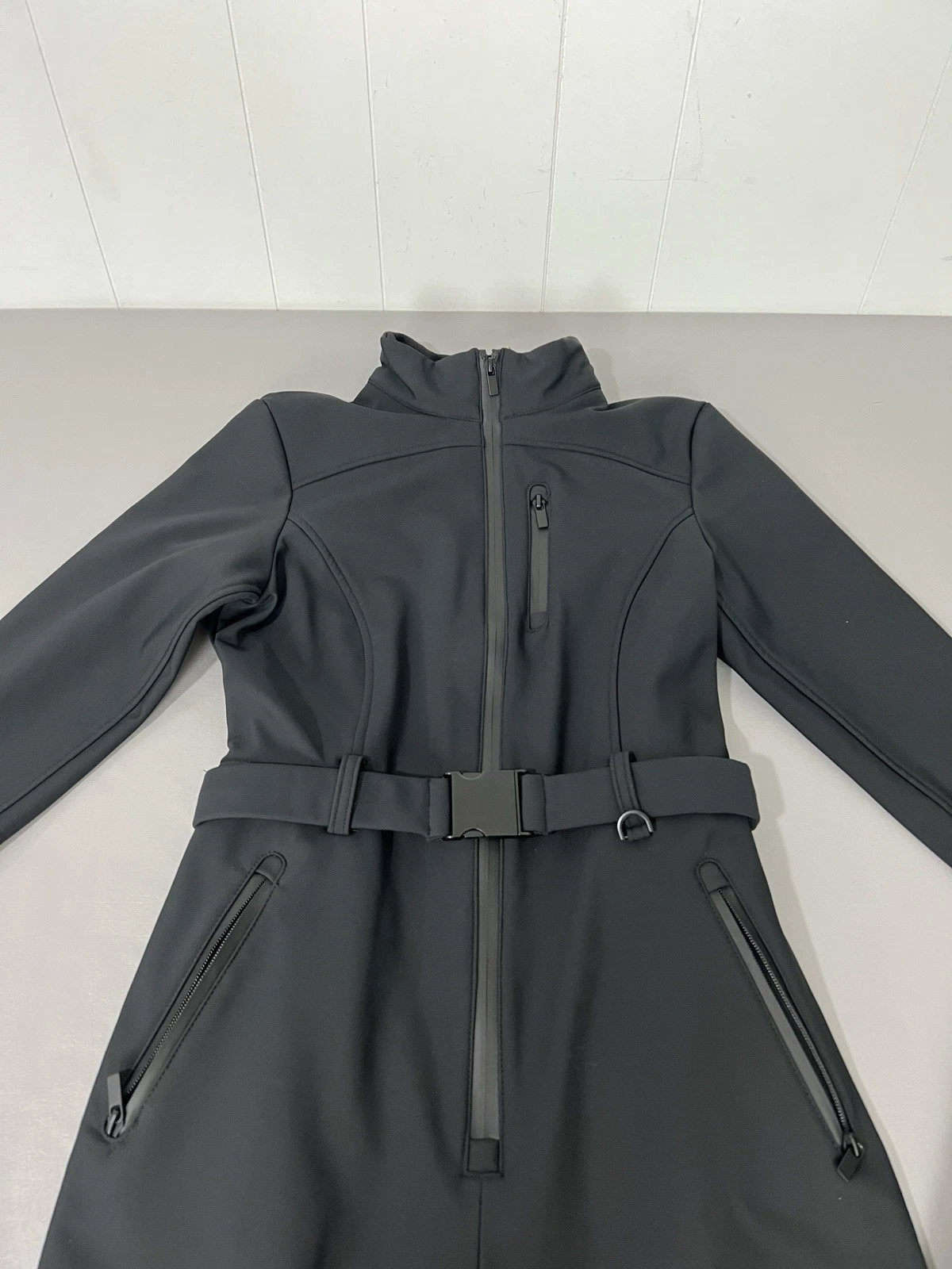 zara ski collection wind waterproof belted snow suit recco tech zip 
