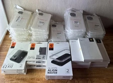 LOT OF IPHONE 14 PRO/PRO MAX CASES - Spigen Glastr Ezfit/Optiks/Align Master (4)