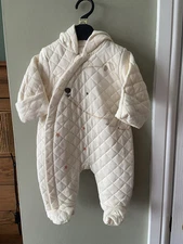 Mothercare boots  Cream Baby  Pramsuit & Sleepsuit - Up To 1 Month New with Tags