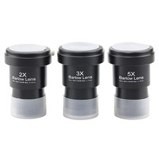 1.25'' 2X 3X 5X Barlow lens Astronomical telescope magnification Metal