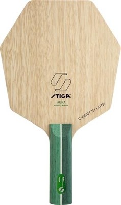 STIGA Cyber   Shape Aura Hybrid Carbon Straight Shakehand Table Tennis Racket