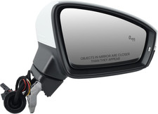 White Passenger Mirror Heated Signal Blind Spot For 20182025 Volkswagen Tiguan White Passenger Mirror Heated Signal Blind Spot For 20182025 Volkswagen Tiguan