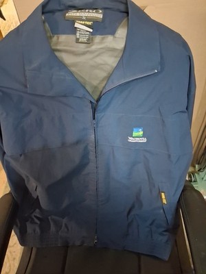Zero Restriction 2xl Gore Tex Rain Jacket,navy Blue Excellent Condition 