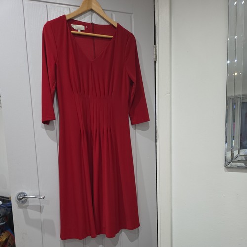 Hobbs Kleid rot knielang UK 14 Euro 42