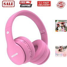 Kids Headphones Bluetooth 5.4 Wireless 68H Play Time Volume Limit 85/94dB Ove...