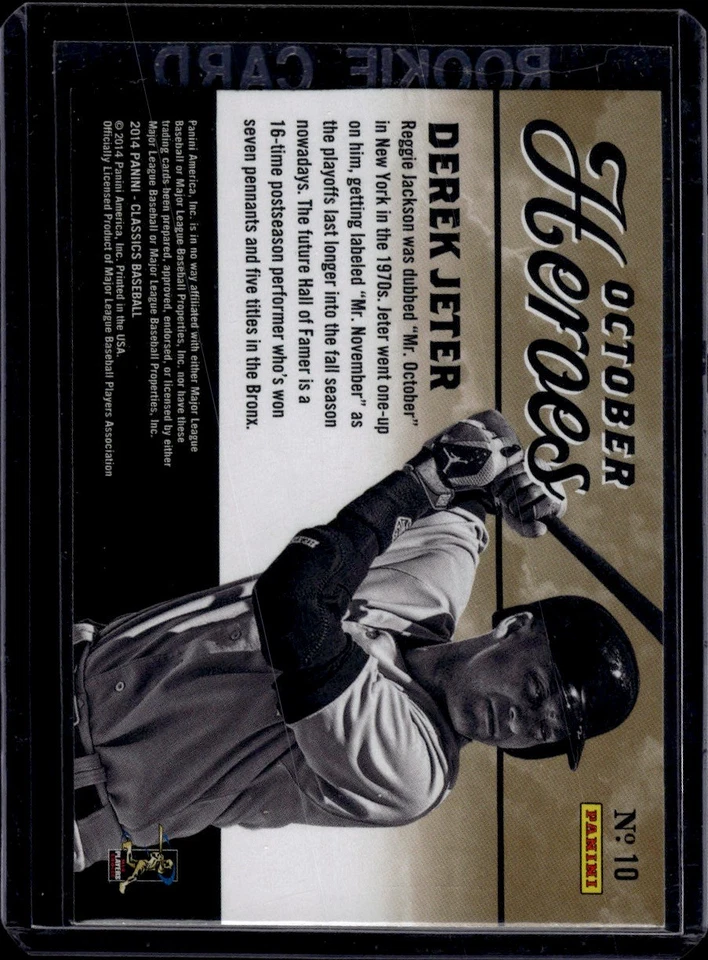 2014 Panini Classics October Heroes #10 Derek Jeter New York Yankees - Image 2 of 2