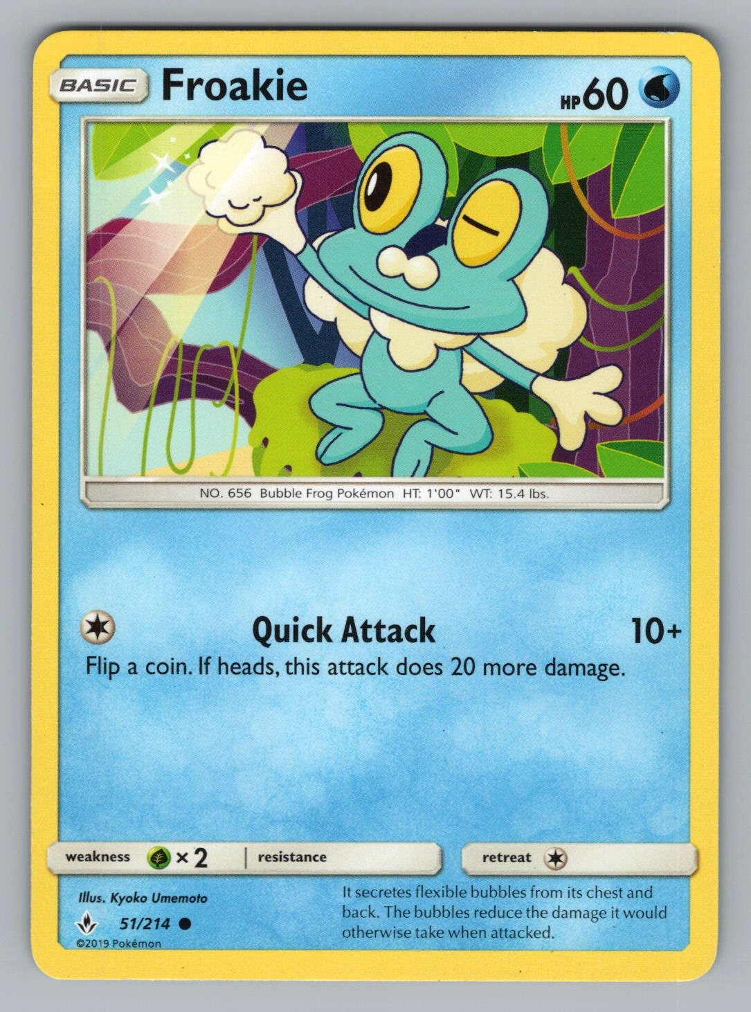 FROAKIE 51/214 C UNBROKEN BONDS POKEMON NM UNB 2019/,