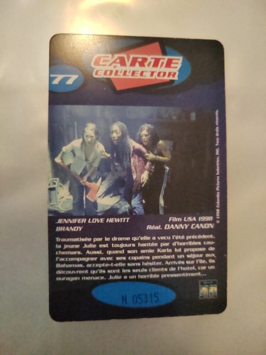 Souviens Toi L'été Dernier 2 Carte Film Cinéma Vidéo Futur #77 - Imagen 2 de 2